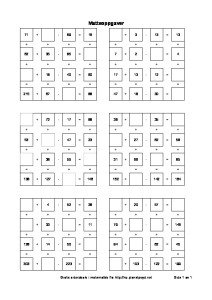mattekryss 4x4 sudoku tall addisjon og substraksjon pluss minus opptil 100-thumbnail