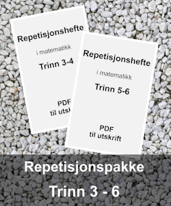 Matematikk hefter pakke
